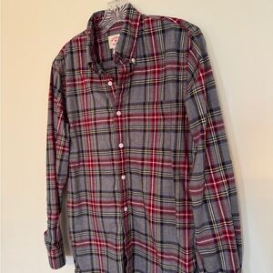 Brooks Brothers Red and Blue Plaid Flannel Shirt